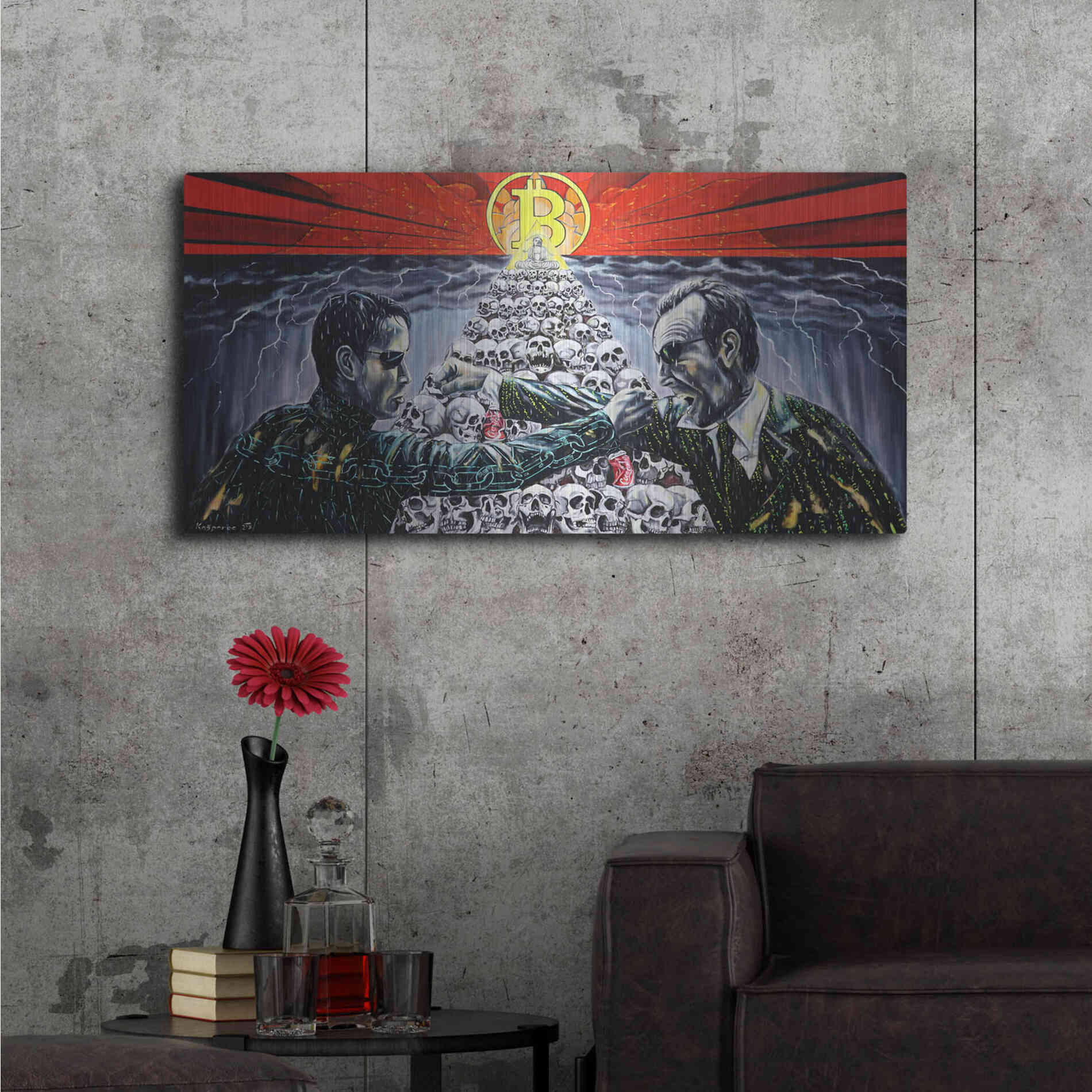 Luxe Metal Art 'When The King Speaks' by Jan Kasparec, Metal Wall Art,48x24
