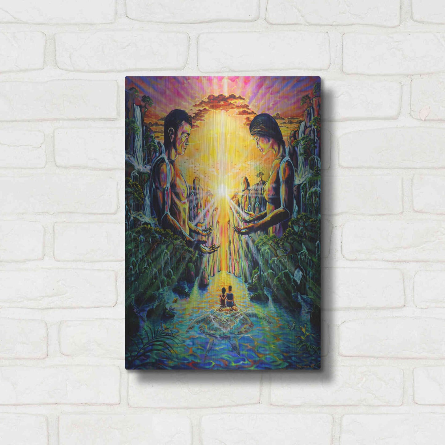 Luxe Metal Art 'Veneration 'by Jan Kasparec, Metal Wall Art,12x16