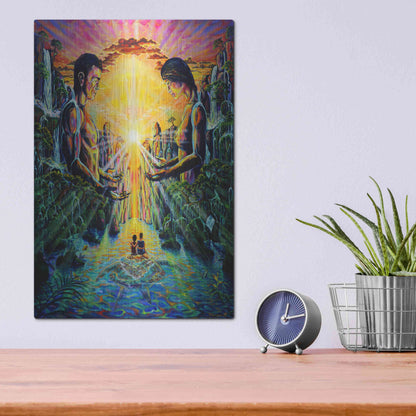 Luxe Metal Art 'Veneration 'by Jan Kasparec, Metal Wall Art,12x16