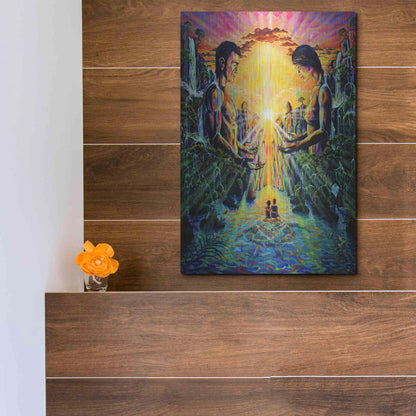 Luxe Metal Art 'Veneration 'by Jan Kasparec, Metal Wall Art,12x16