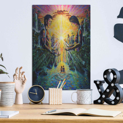 Luxe Metal Art 'Veneration 'by Jan Kasparec, Metal Wall Art,12x16