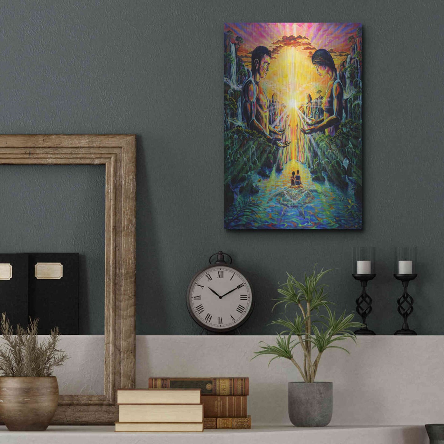 Luxe Metal Art 'Veneration 'by Jan Kasparec, Metal Wall Art,12x16