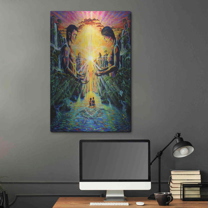 Luxe Metal Art 'Veneration 'by Jan Kasparec, Metal Wall Art,24x36