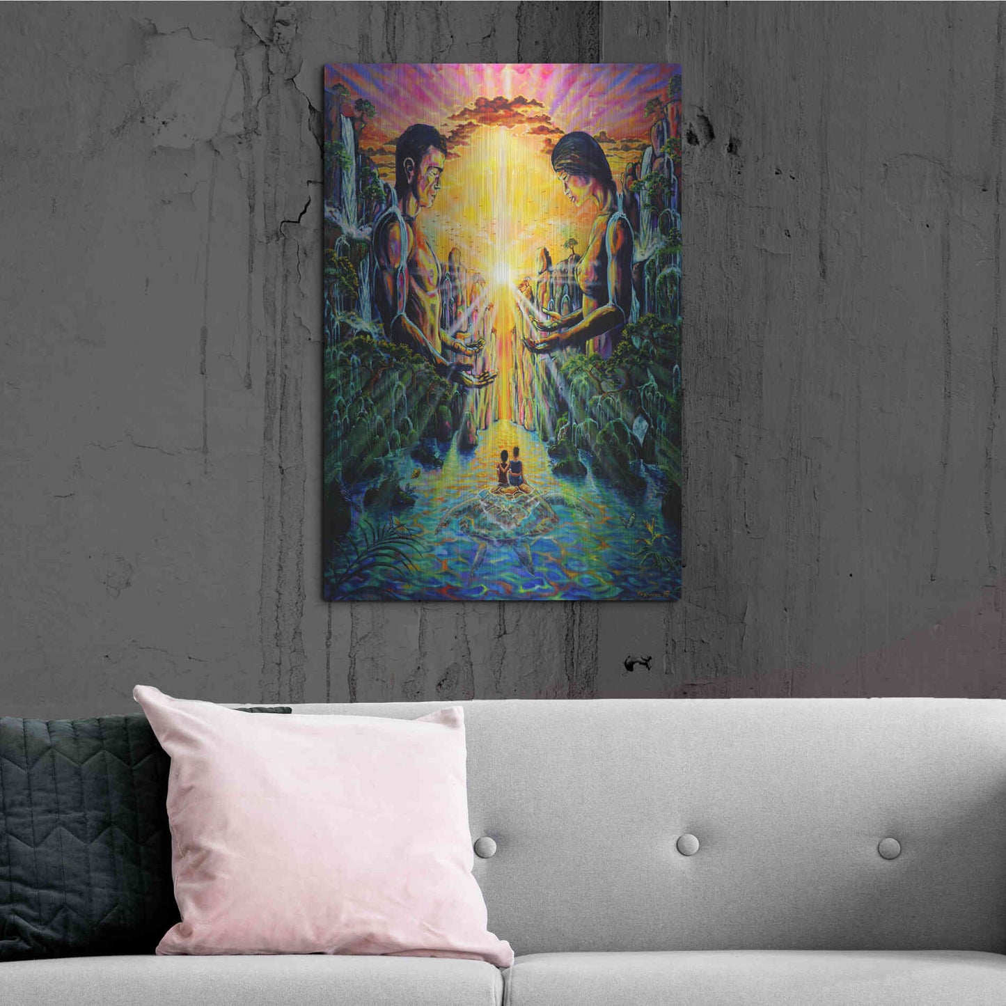 Luxe Metal Art 'Veneration 'by Jan Kasparec, Metal Wall Art,24x36