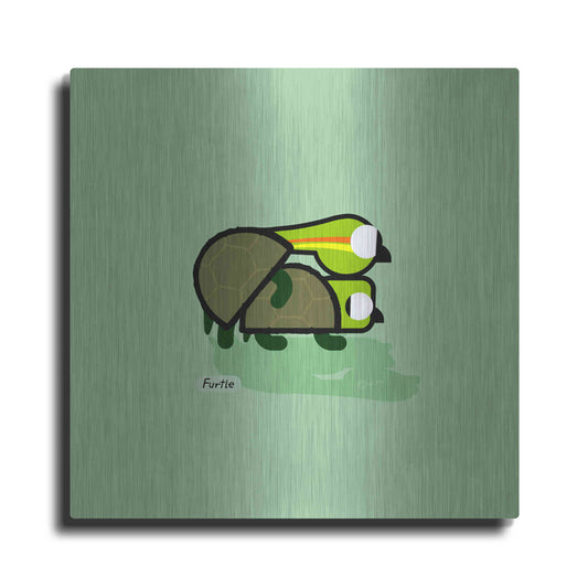 Luxe Metal Art 'Furtle' by Chuck Wimmer, Metal Wall Art