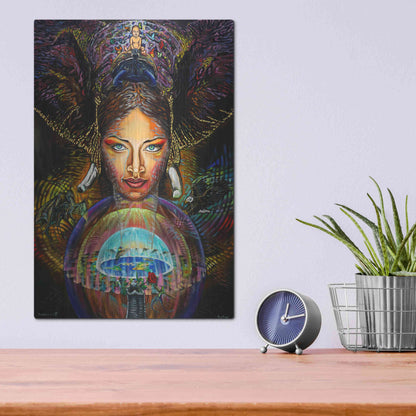 Luxe Metal Art 'The Firmament' by Jan Kasparec, Metal Wall Art,12x16