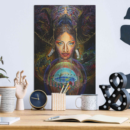 Luxe Metal Art 'The Firmament' by Jan Kasparec, Metal Wall Art,12x16