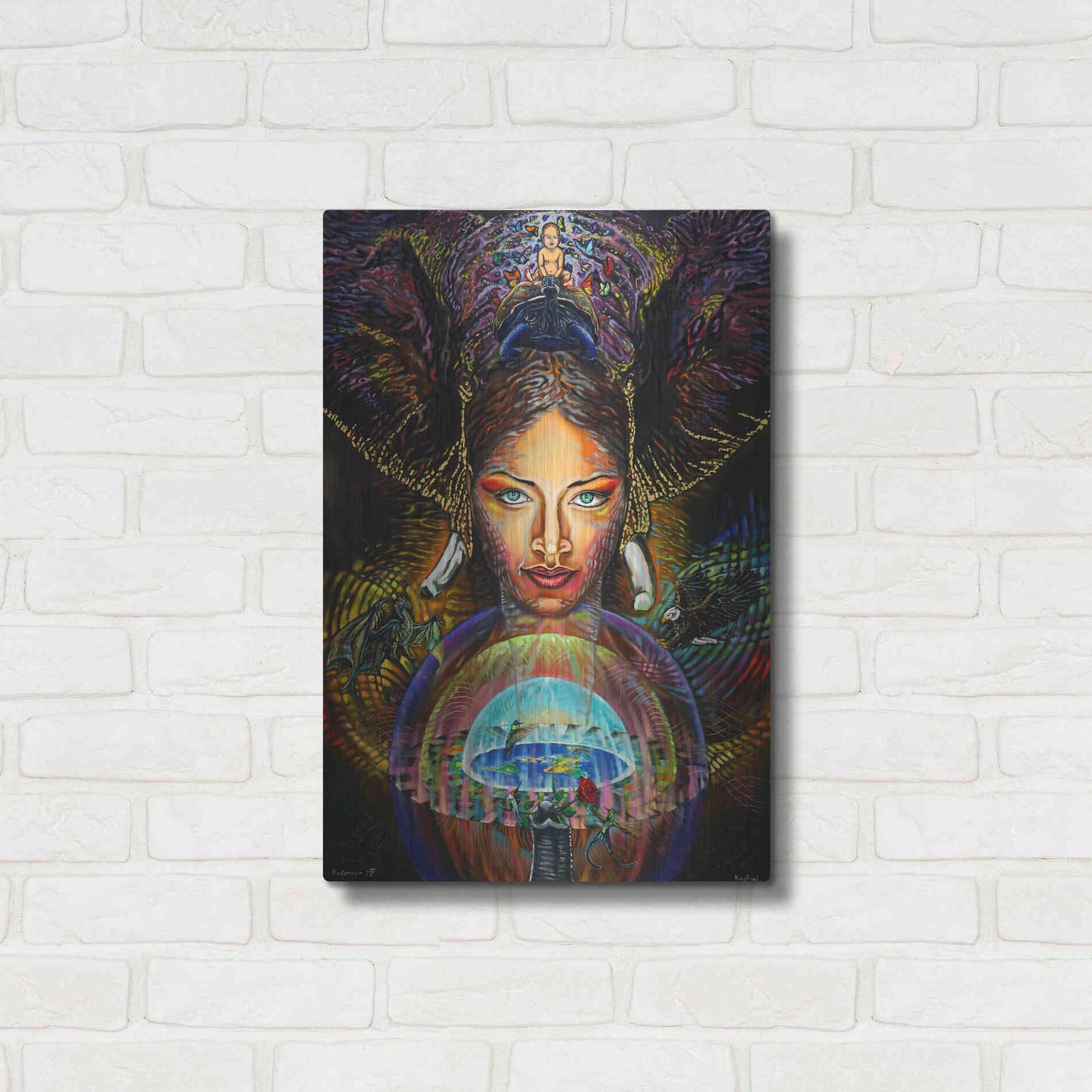 Luxe Metal Art 'The Firmament' by Jan Kasparec, Metal Wall Art,16x24