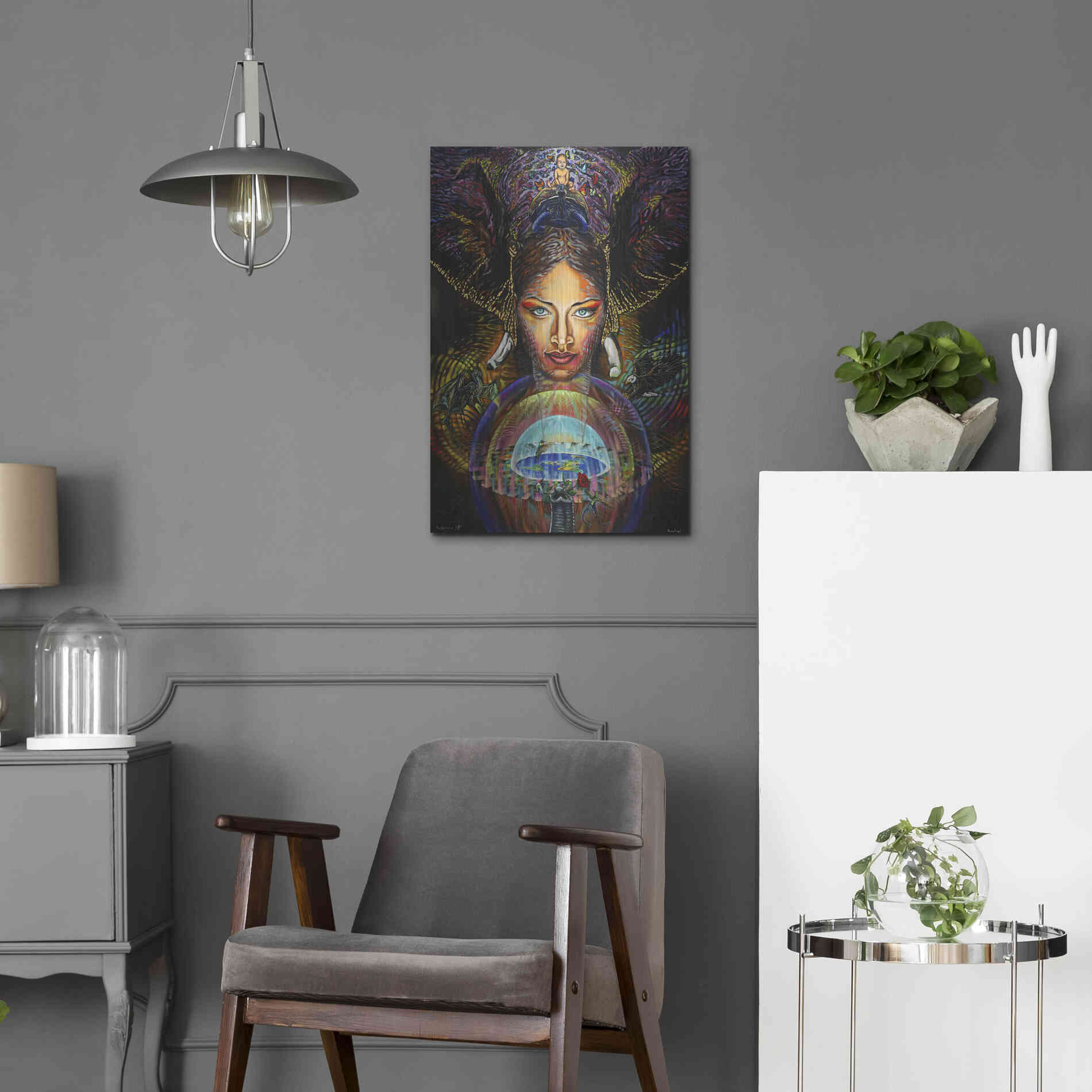 Luxe Metal Art 'The Firmament' by Jan Kasparec, Metal Wall Art,16x24