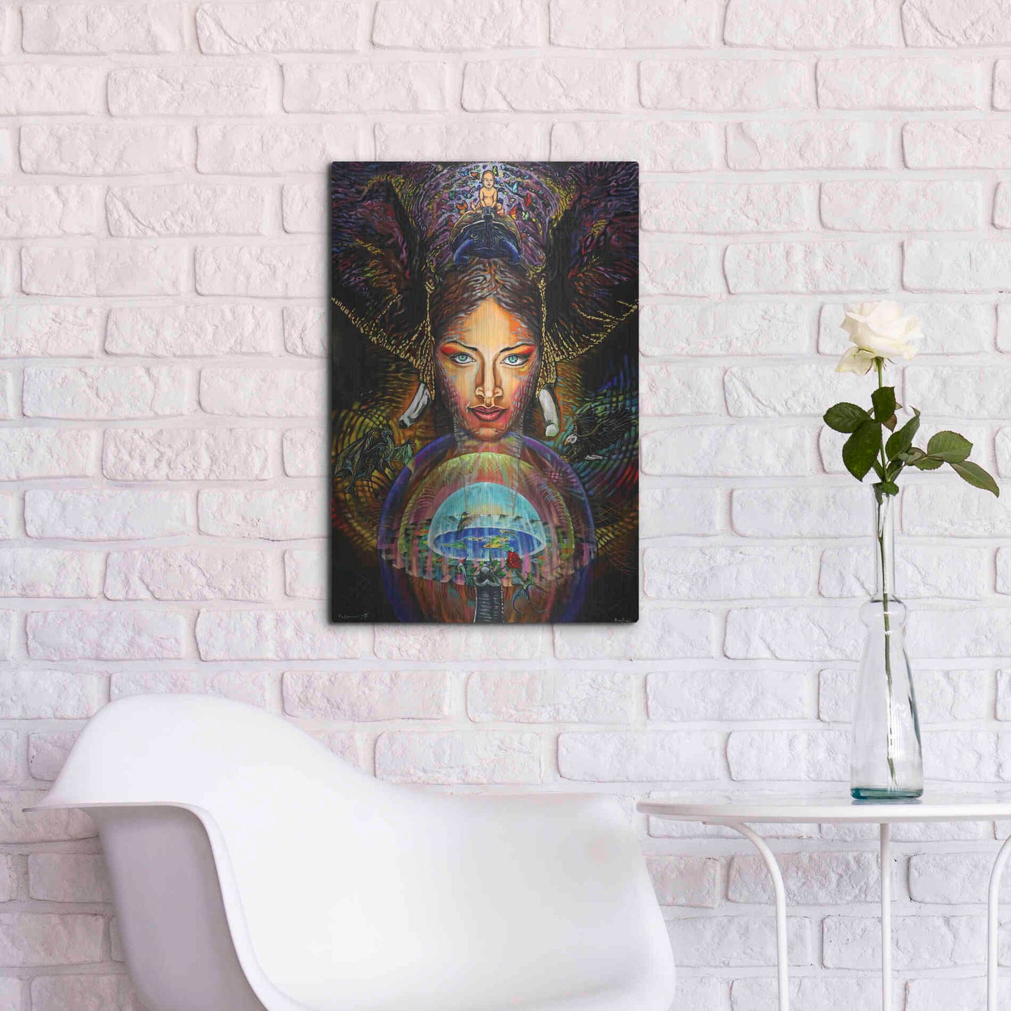 Luxe Metal Art 'The Firmament' by Jan Kasparec, Metal Wall Art,16x24