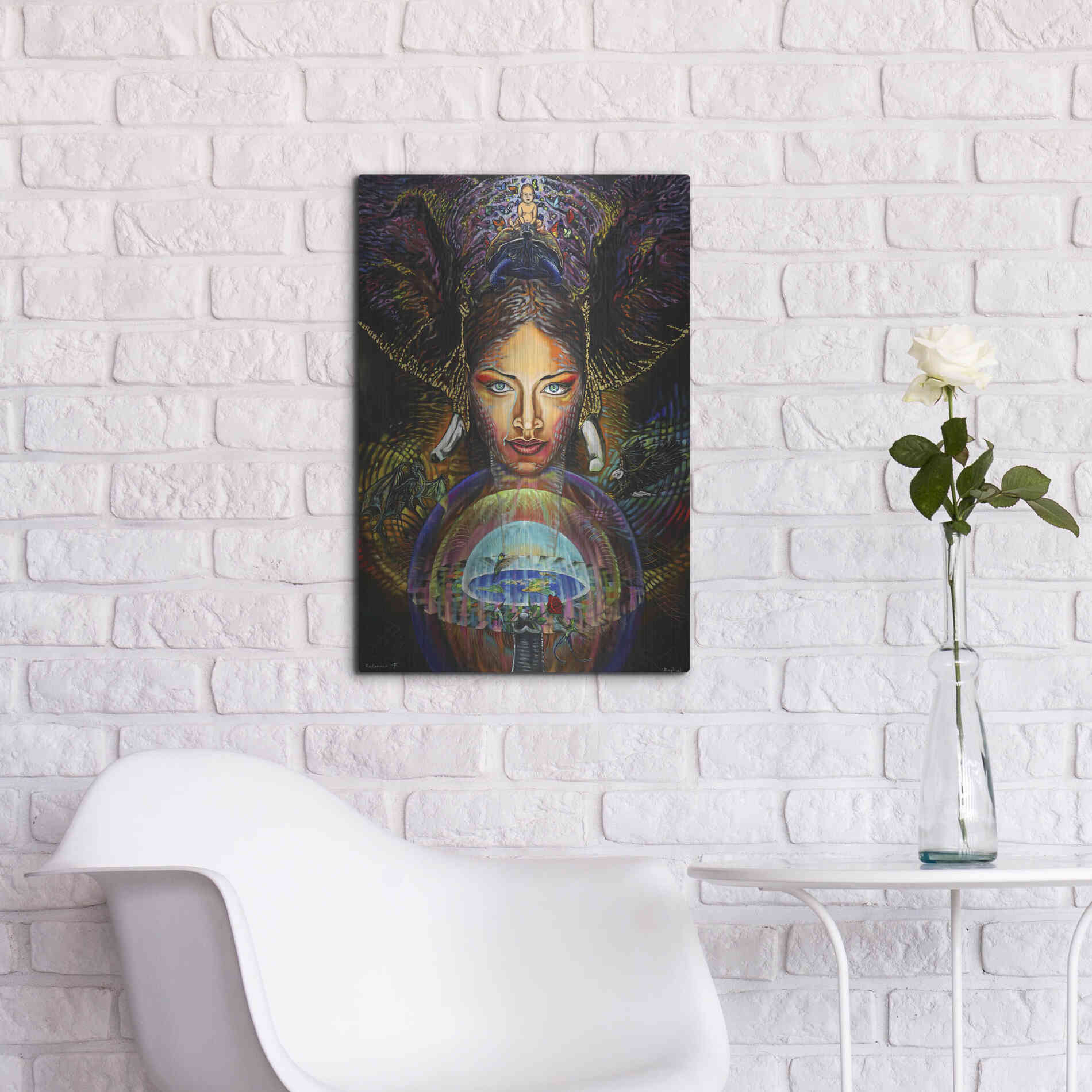 Luxe Metal Art 'The Firmament' by Jan Kasparec, Metal Wall Art,16x24