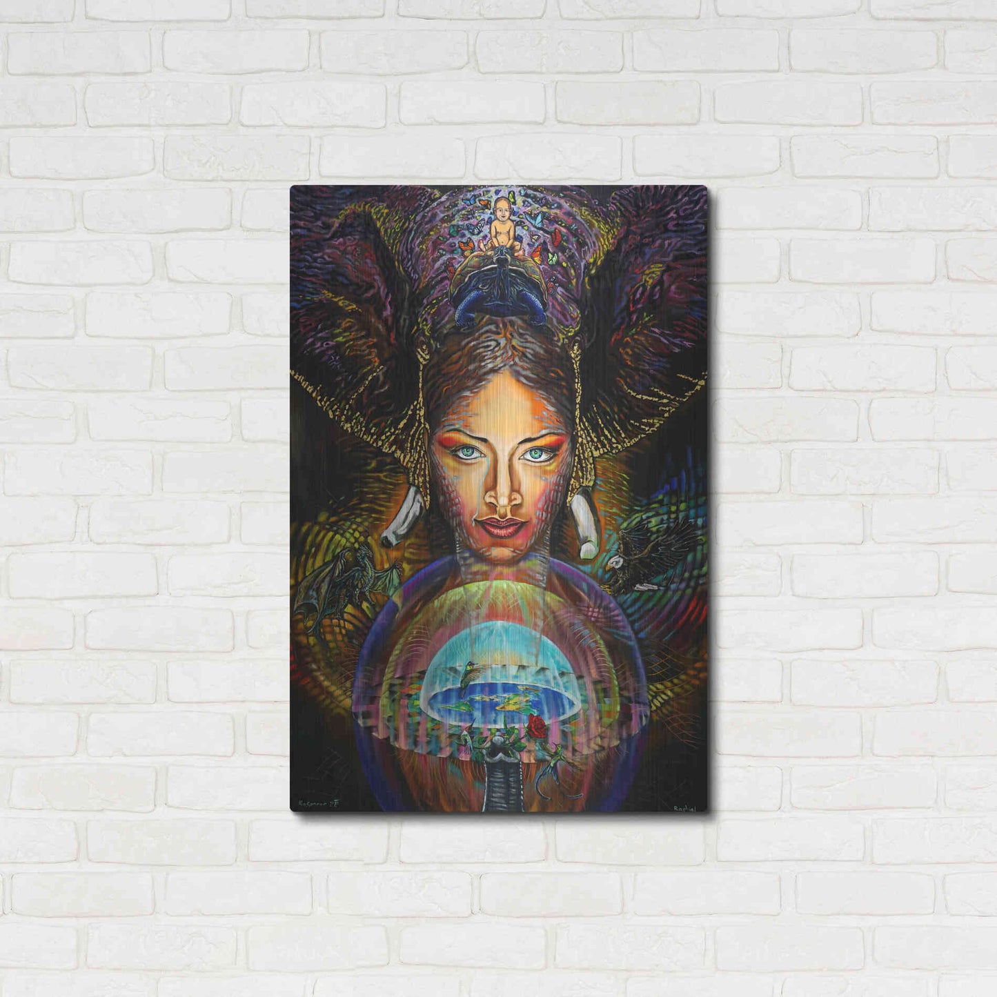 Luxe Metal Art 'The Firmament' by Jan Kasparec, Metal Wall Art,24x36