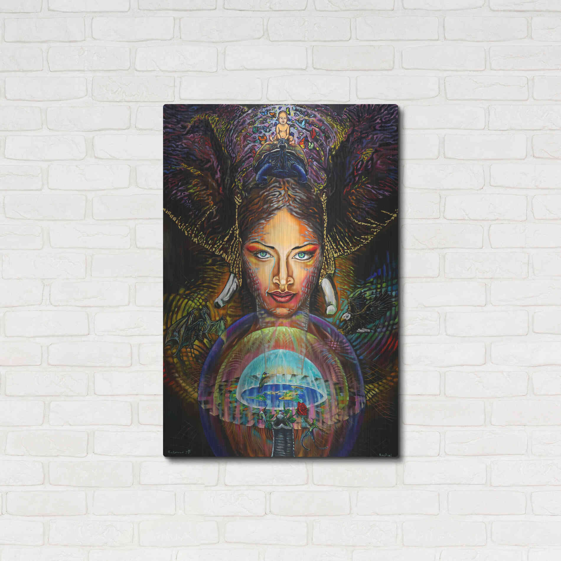 Luxe Metal Art 'The Firmament' by Jan Kasparec, Metal Wall Art,24x36