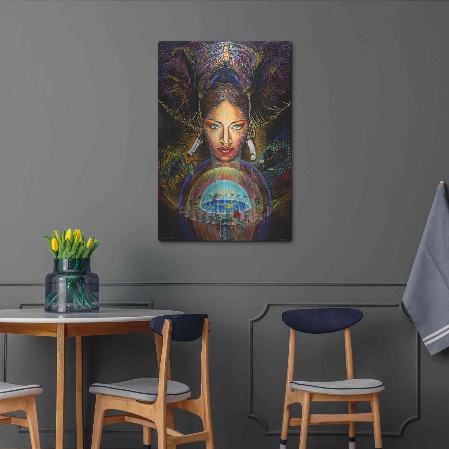 Luxe Metal Art 'The Firmament' by Jan Kasparec, Metal Wall Art,24x36