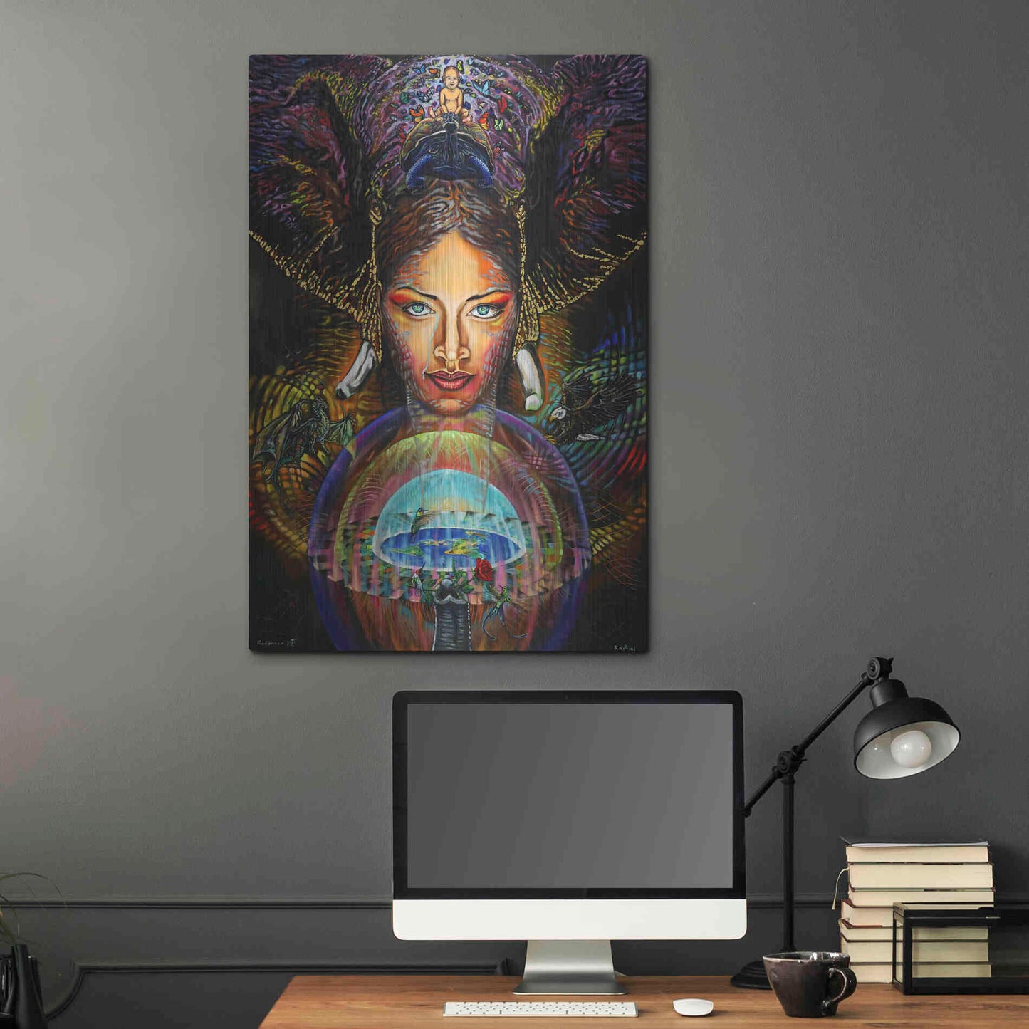 Luxe Metal Art 'The Firmament' by Jan Kasparec, Metal Wall Art,24x36