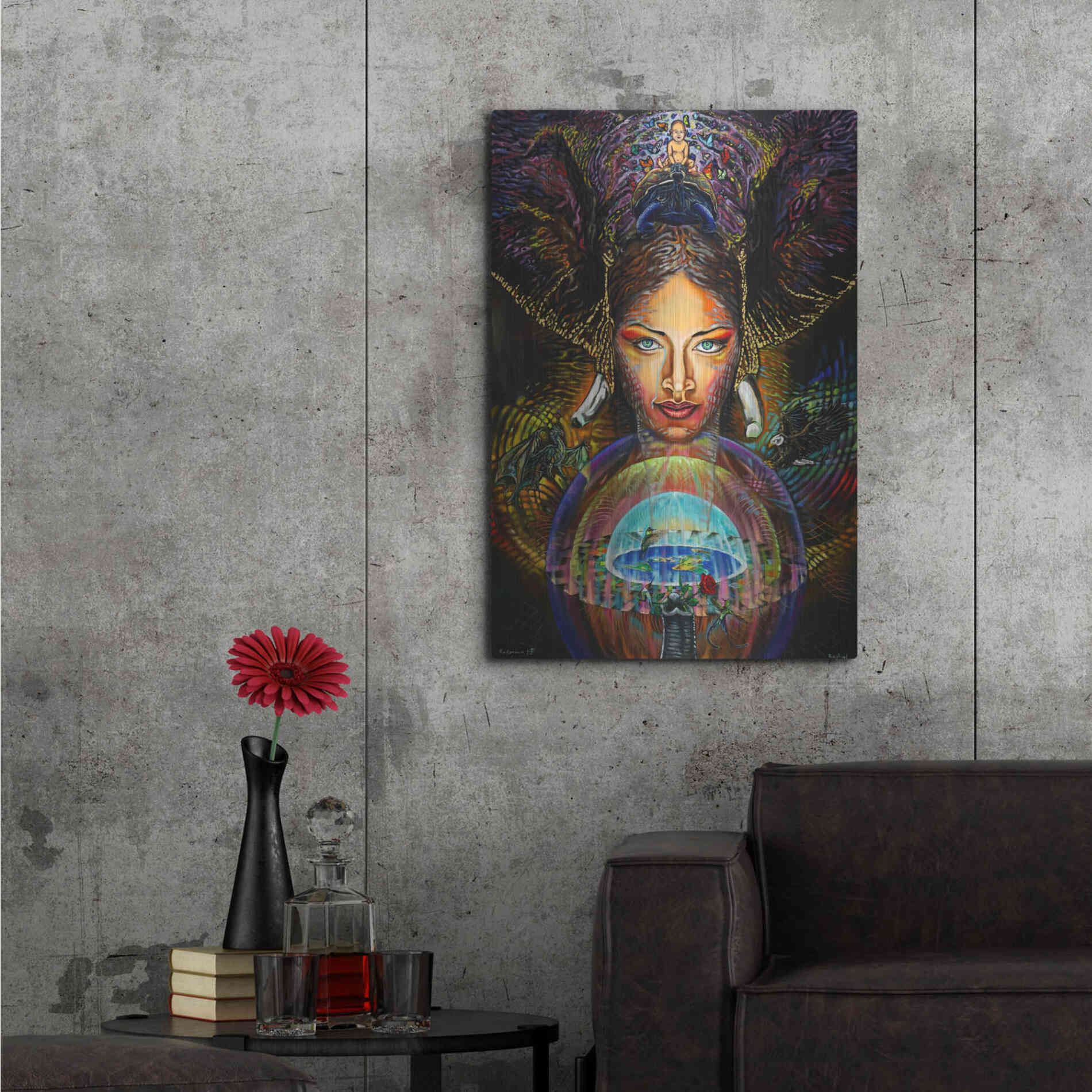 Luxe Metal Art 'The Firmament' by Jan Kasparec, Metal Wall Art,24x36