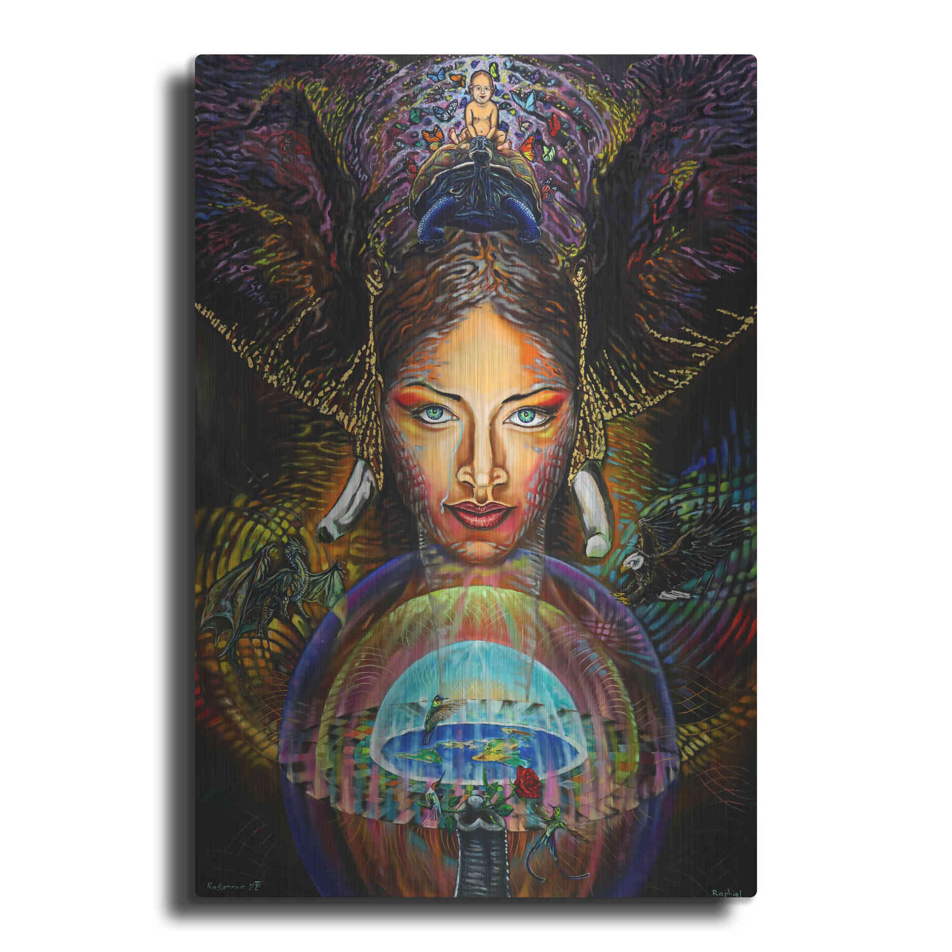 Luxe Metal Art 'The Firmament' by Jan Kasparec, Metal Wall Art