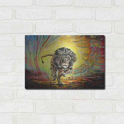 Luxe Metal Art 'Strenth And Honor' by Jan Kasparec, Metal Wall Art,16x12