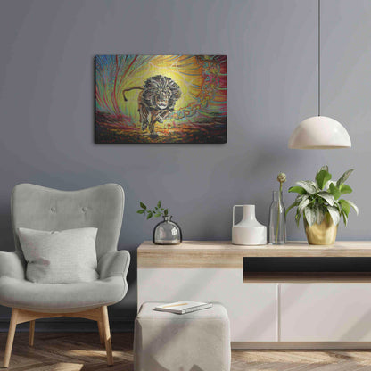 Luxe Metal Art 'Strenth And Honor' by Jan Kasparec, Metal Wall Art,24x16