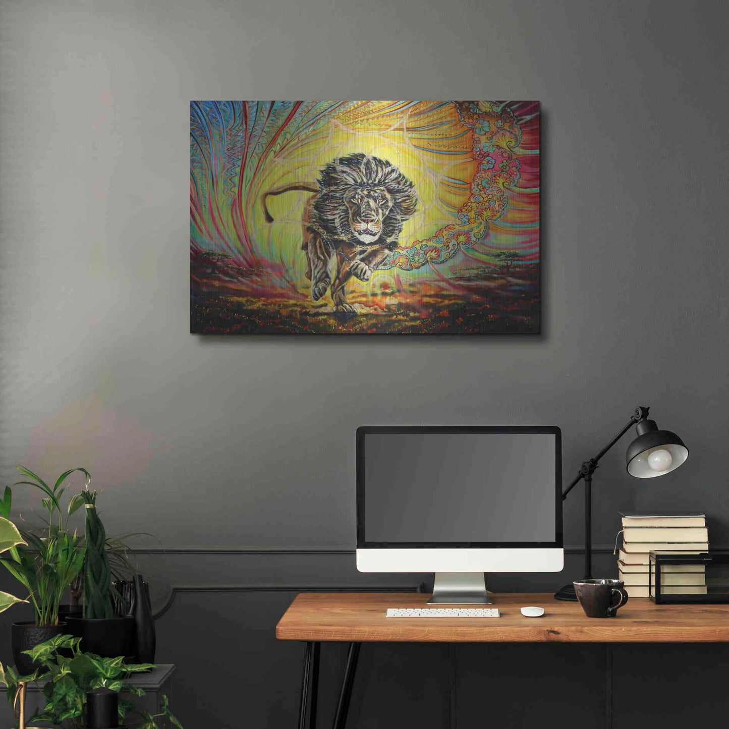 Luxe Metal Art 'Strenth And Honor' by Jan Kasparec, Metal Wall Art,36x24