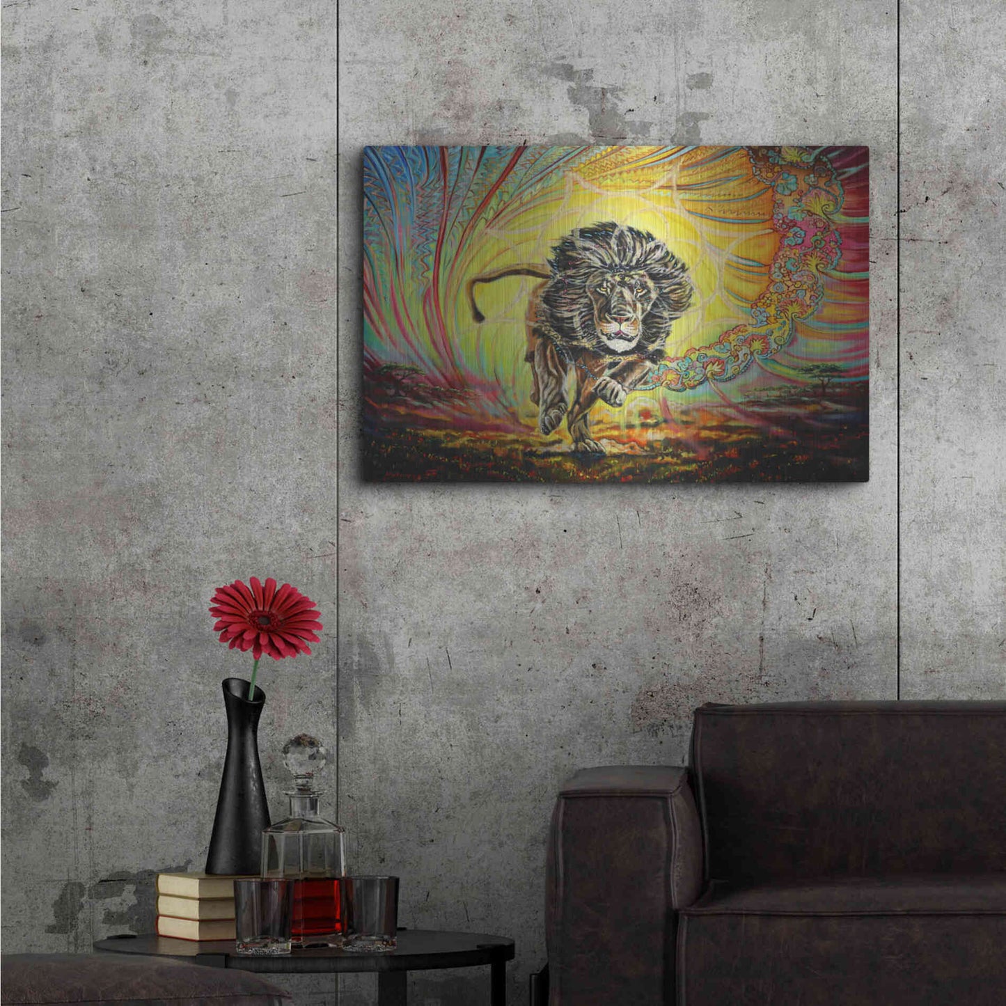 Luxe Metal Art 'Strenth And Honor' by Jan Kasparec, Metal Wall Art,36x24