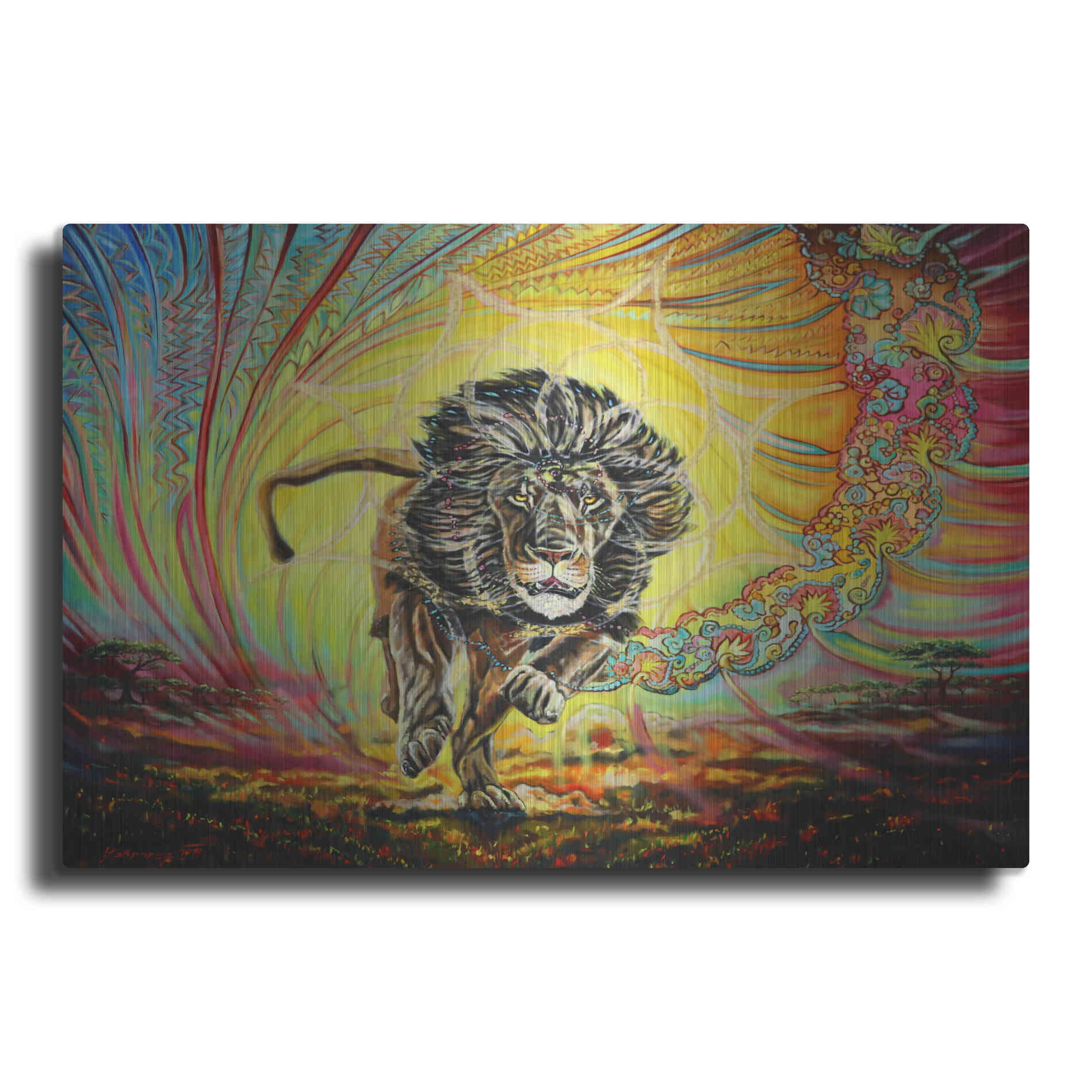 Luxe Metal Art 'Strenth And Honor' by Jan Kasparec, Metal Wall Art