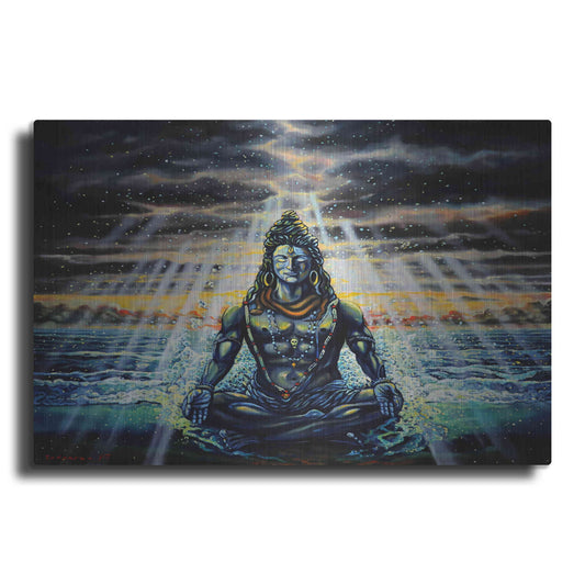 Luxe Metal Art 'Shiva' by Jan Kasparec, Metal Wall Art