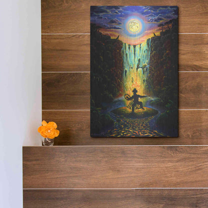Luxe Metal Art 'Shaman Fire' by Jan Kasparec, Metal Wall Art,12x16