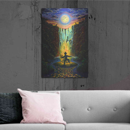 Luxe Metal Art 'Shaman Fire' by Jan Kasparec, Metal Wall Art,24x36