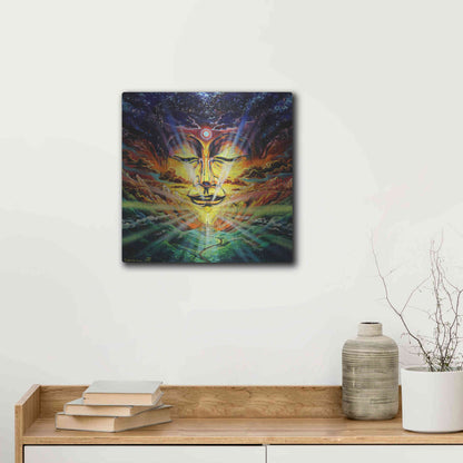 Luxe Metal Art 'Peaks And Valleys' by Jan Kasparec, Metal Wall Art,12x12