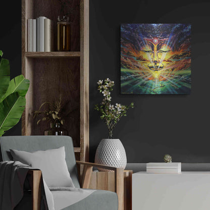 Luxe Metal Art 'Peaks And Valleys' by Jan Kasparec, Metal Wall Art,24x24
