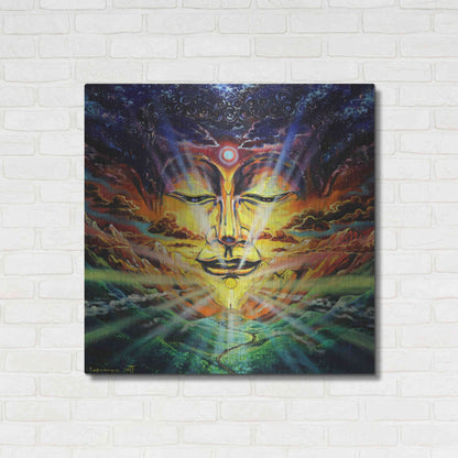 Luxe Metal Art 'Peaks And Valleys' by Jan Kasparec, Metal Wall Art,36x36
