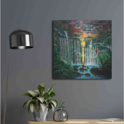 Luxe Metal Art 'Paradise 'by Jan Kasparec, Metal Wall Art,24x24