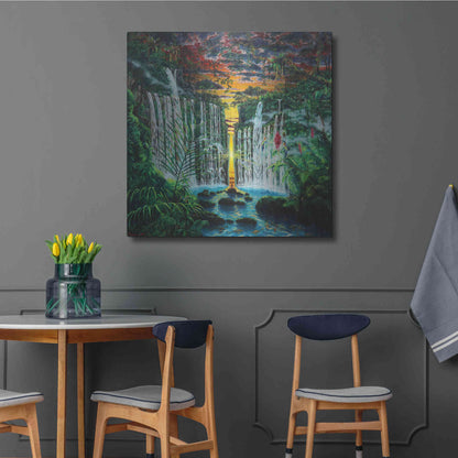 Luxe Metal Art 'Paradise 'by Jan Kasparec, Metal Wall Art,36x36