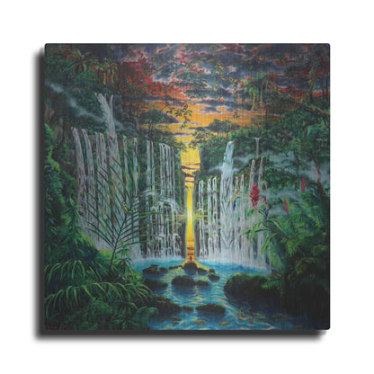 Luxe Metal Art 'Paradise 'by Jan Kasparec, Metal Wall Art