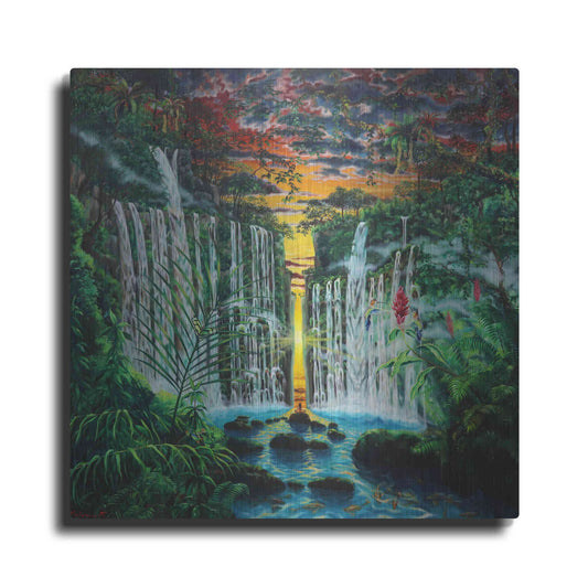 Luxe Metal Art 'Paradise 'by Jan Kasparec, Metal Wall Art