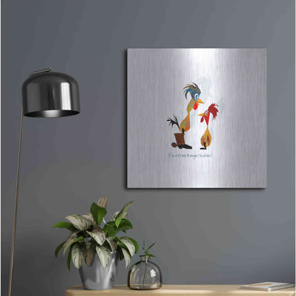 Luxe Metal Art 'Free Range' by Chuck Wimmer, Metal Wall Art,24x24