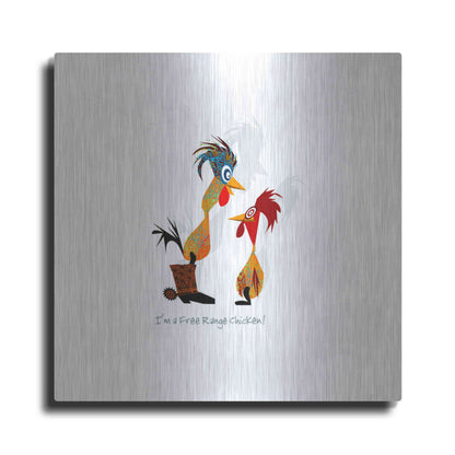 Luxe Metal Art 'Free Range' by Chuck Wimmer, Metal Wall Art
