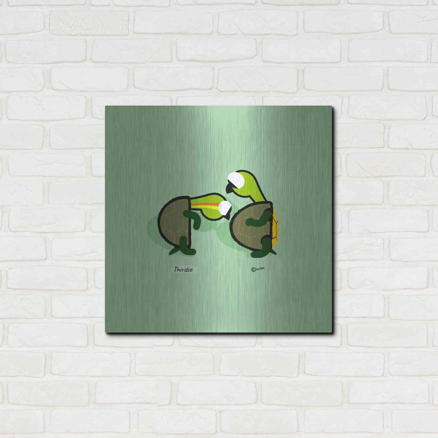 Luxe Metal Art 'Thirdle' by Chuck Wimmer, Metal Wall Art,24x24