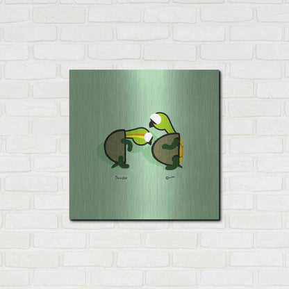 Luxe Metal Art 'Thirdle' by Chuck Wimmer, Metal Wall Art,24x24