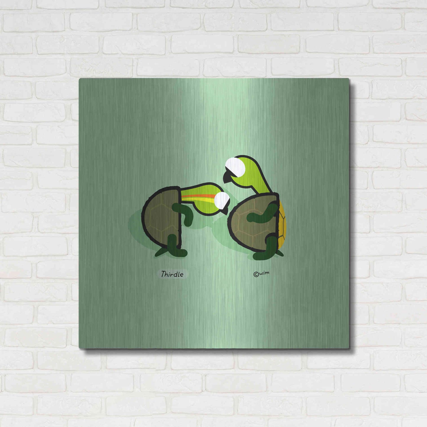 Luxe Metal Art 'Thirdle' by Chuck Wimmer, Metal Wall Art,36x36