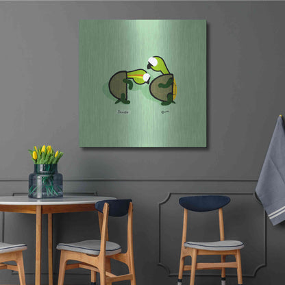 Luxe Metal Art 'Thirdle' by Chuck Wimmer, Metal Wall Art,36x36