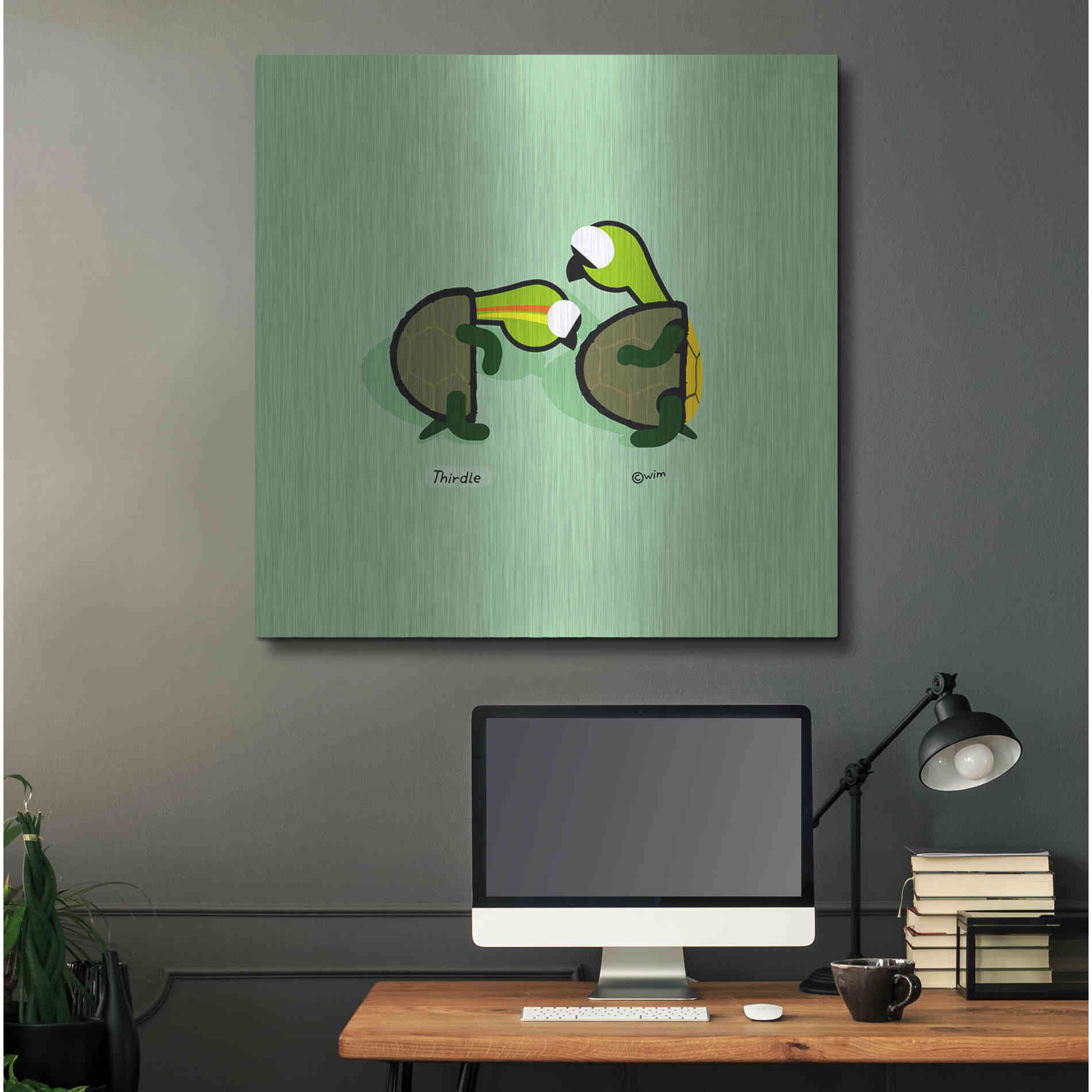 Luxe Metal Art 'Thirdle' by Chuck Wimmer, Metal Wall Art,36x36