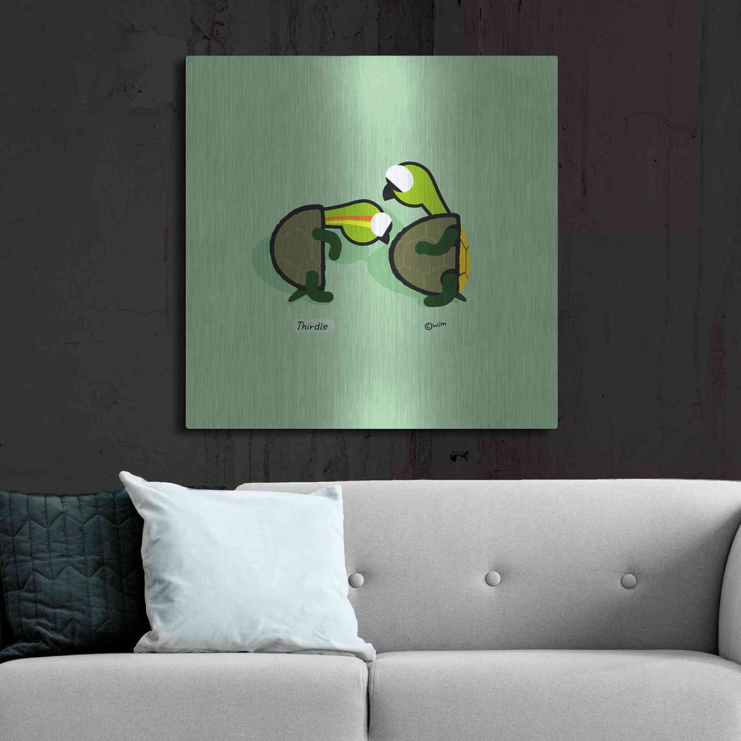 Luxe Metal Art 'Thirdle' by Chuck Wimmer, Metal Wall Art,36x36