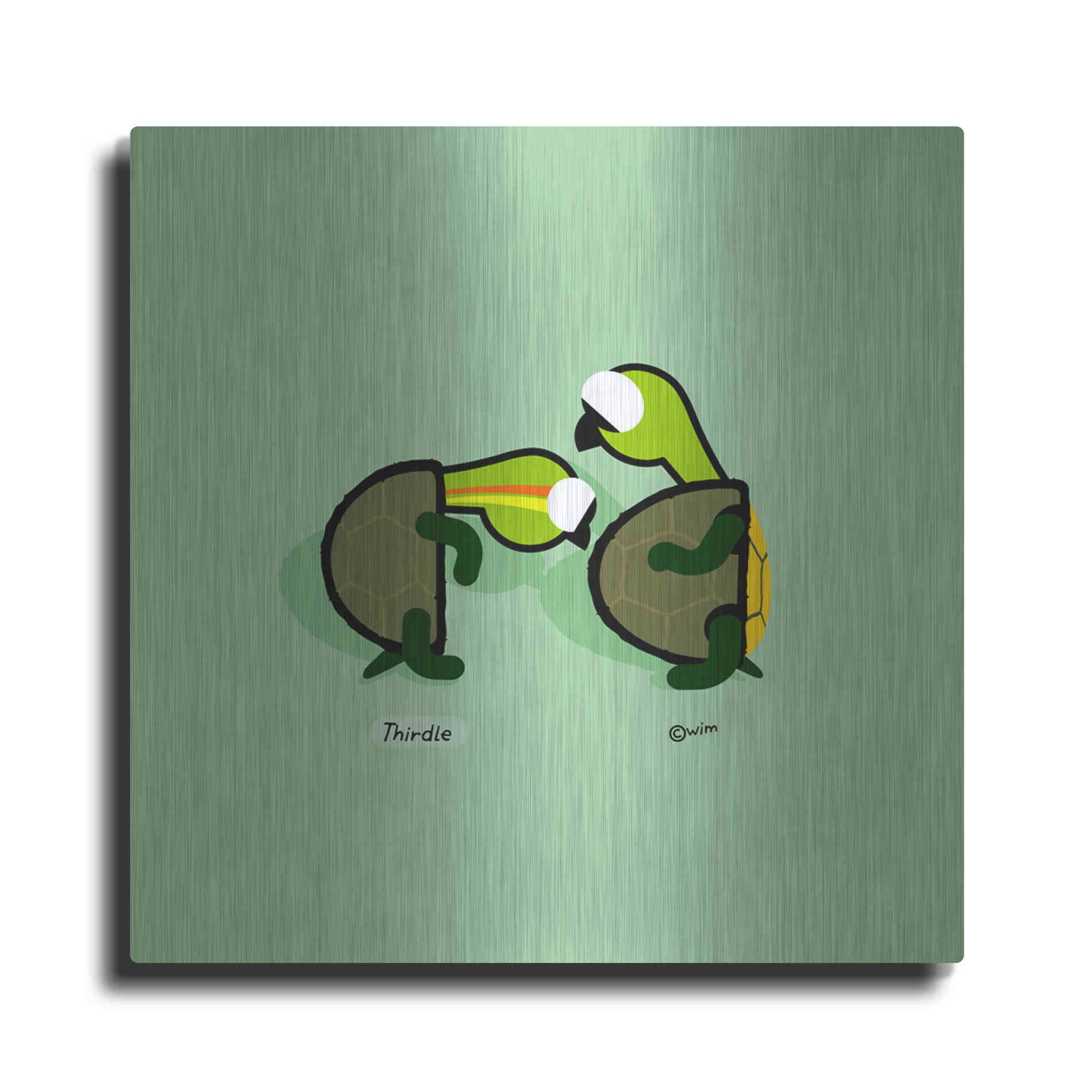 Luxe Metal Art 'Thirdle' by Chuck Wimmer, Metal Wall Art