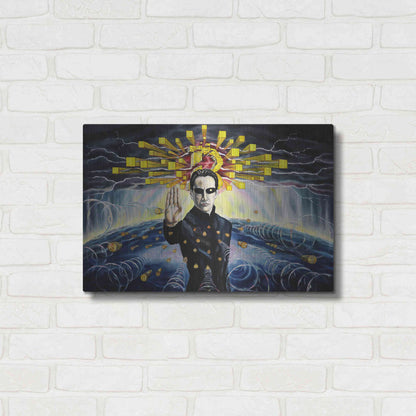 Luxe Metal Art 'Neo The One' by Jan Kasparec, Metal Wall Art,24x16