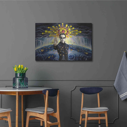 Luxe Metal Art 'Neo The One' by Jan Kasparec, Metal Wall Art,36x24