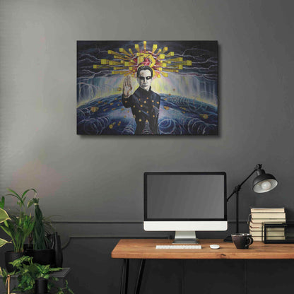 Luxe Metal Art 'Neo The One' by Jan Kasparec, Metal Wall Art,36x24