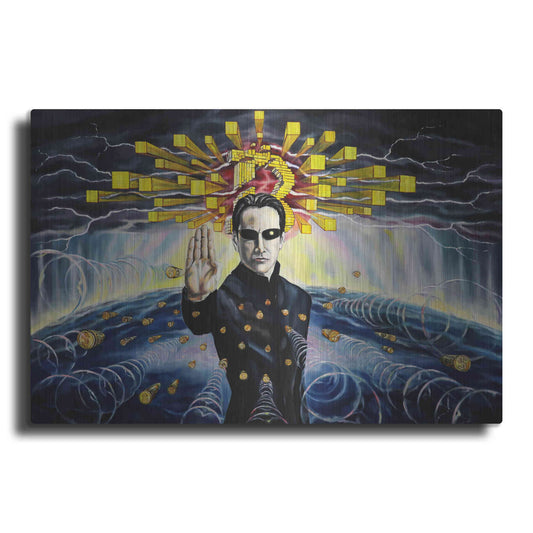 Luxe Metal Art 'Neo The One' by Jan Kasparec, Metal Wall Art