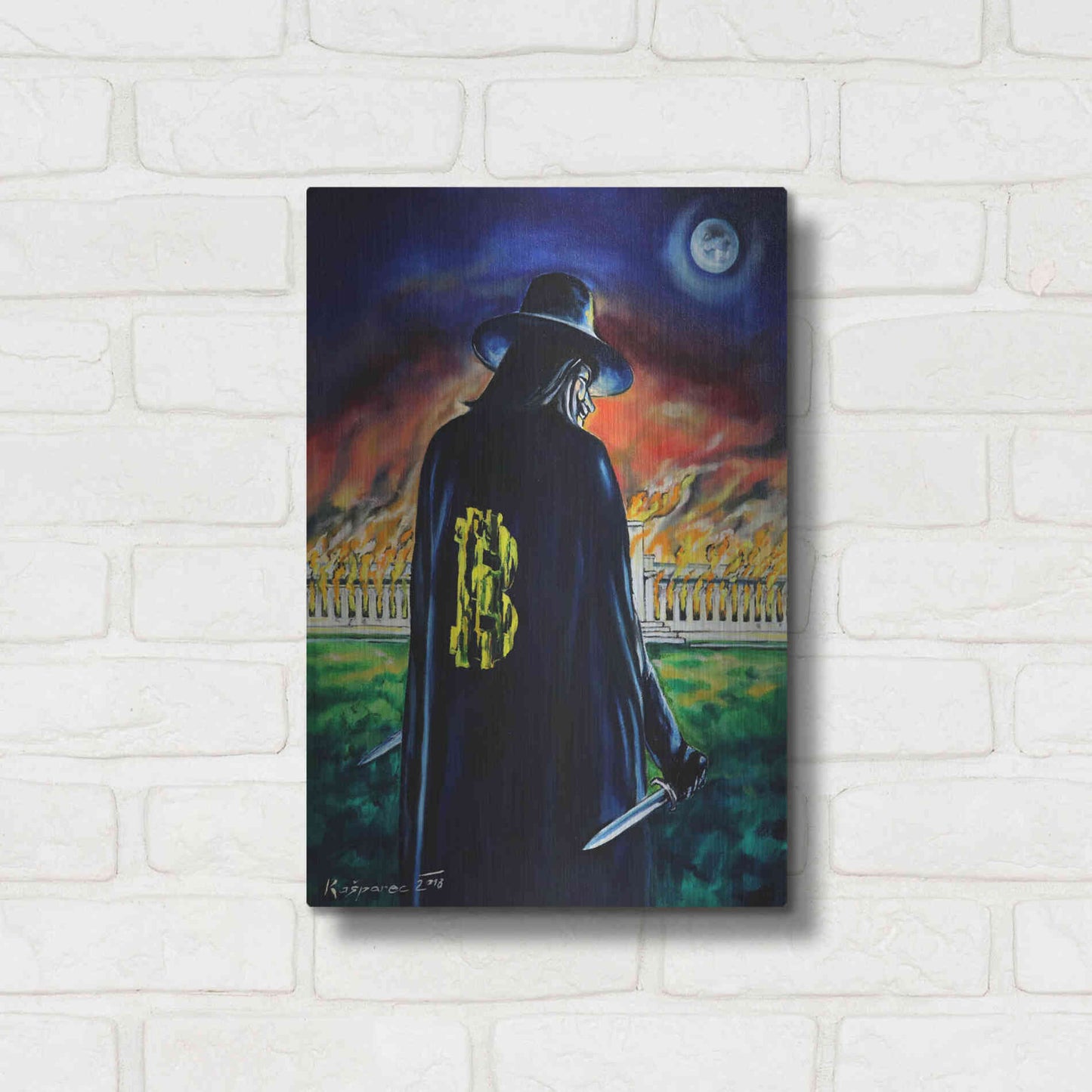 Luxe Metal Art 'Mr V And Fed' by Jan Kasparec, Metal Wall Art,12x16